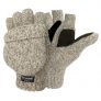 Weatherbeaters Ragg Wool Pop Top Fingerless Glove, Oatmeal