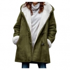 Women’s Faux Suede Oversized Fleece Lined Jacket