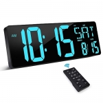 XREXS Large Digital Wall Clock with Remote Control