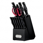 ZYLISS Expert Knife Block Set with Steak Knives, Black, 15 Piece